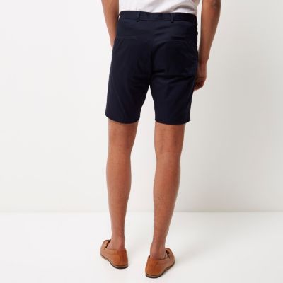 Navy smart bermuda shorts